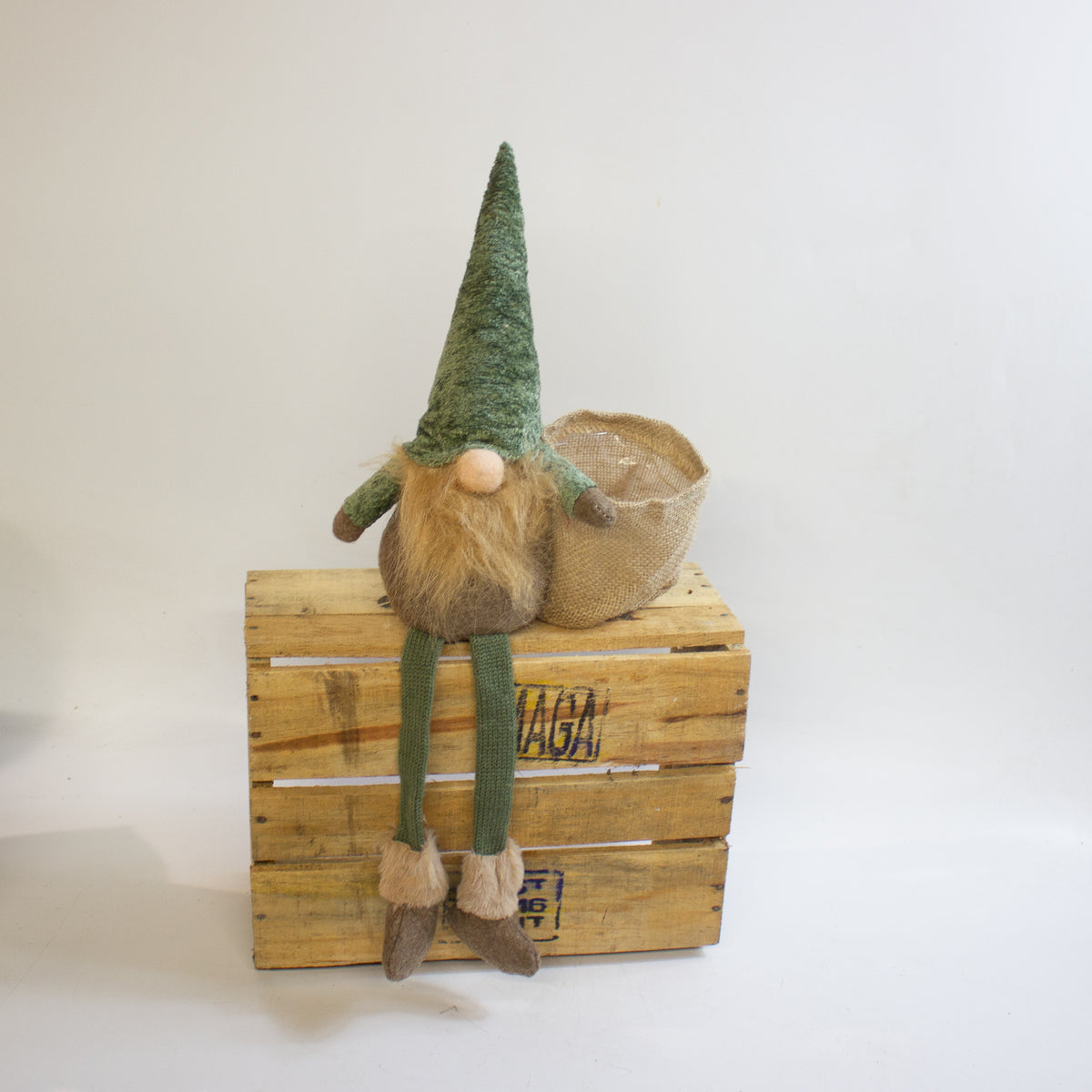 Green Gonk Plant Holder – Festive Christmas Decoration