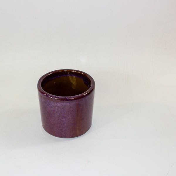 Javea purple glazed pot Ø13xH12cm