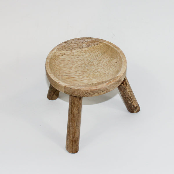 Decorative Wooden pot stand Ø12cm H22cm