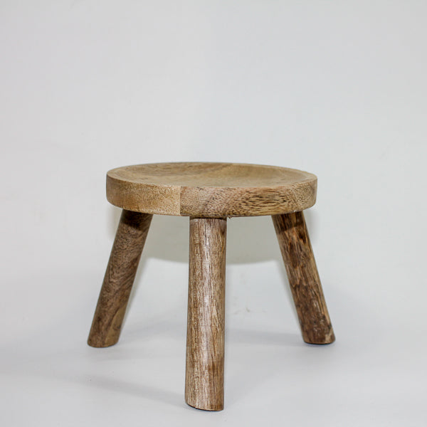 Decorative Wooden pot stand Ø12cm H22cm