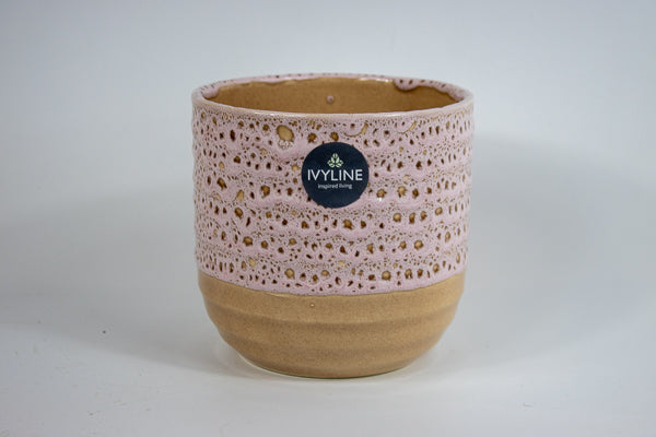Morganite Reactive Glaze Planter H13Cm D13Cm