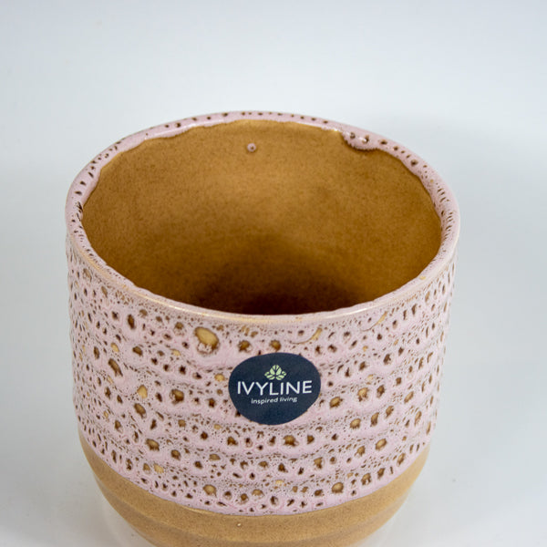 Morganite Reactive Glaze Planter H13Cm D13Cm