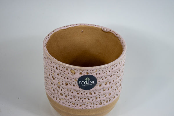 Morganite Reactive Glaze Planter H13Cm D13Cm