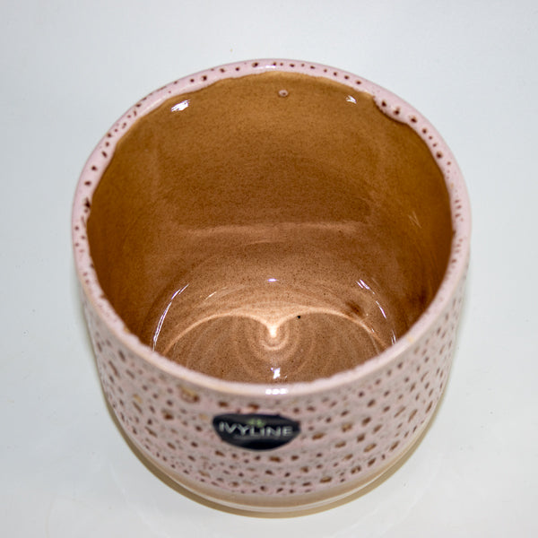 Morganite Reactive Glaze Planter H13Cm D13Cm