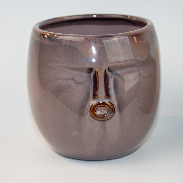 Purple Face Pot Ø11.5 x 9.5cm