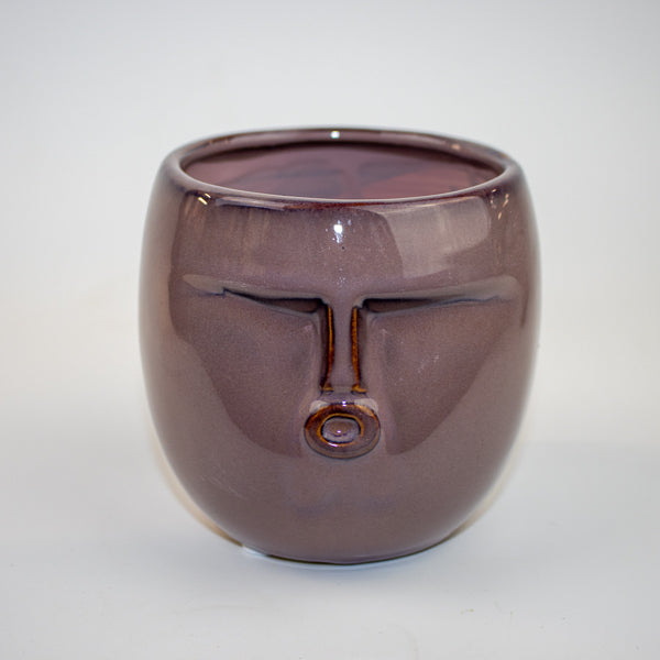 Purple Face Pot Ø11.5 x 9.5cm