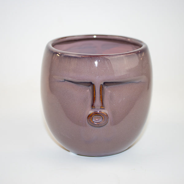 Purple Face Pot Ø11.5 x 9.5cm