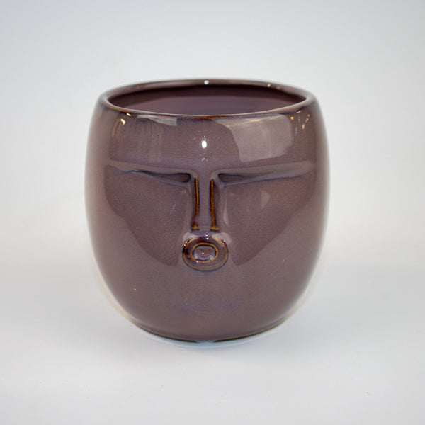 Purple Face Pot Ø11.5 x 9.5cm