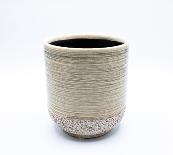 Vasto Planter - Ceramic - W:10cm H:11cm - Ideal For pots up to 8cm