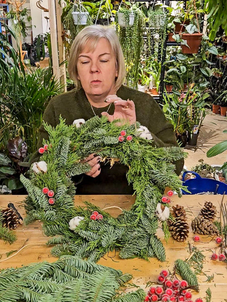 Handmade Fresh Foliage Christmas Wreath