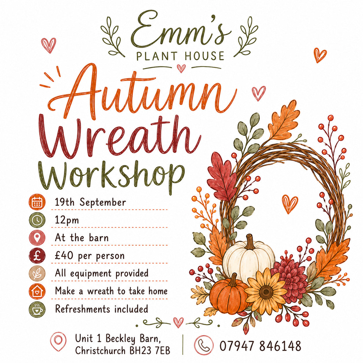 Autumn Wreath Workshop