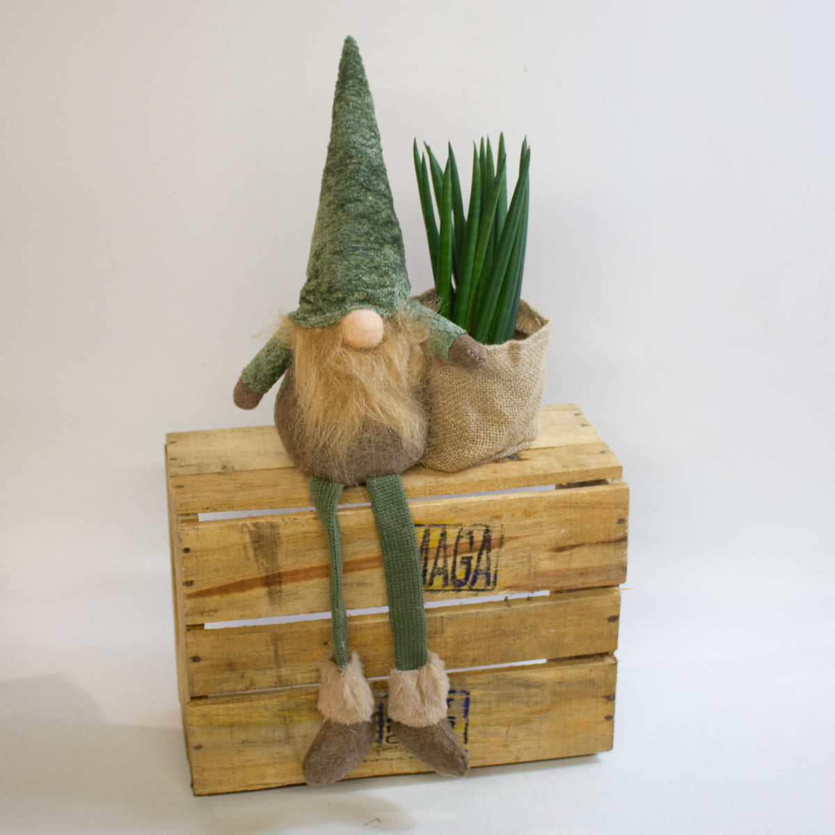Green Gonk Plant Holder – Festive Christmas Decoration