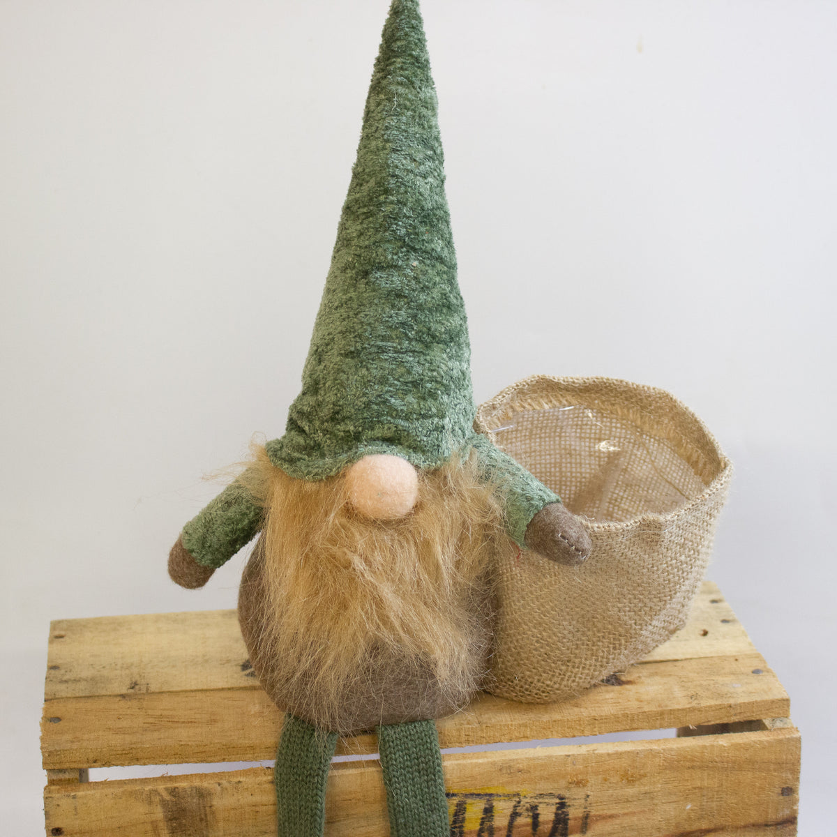Green Gonk Plant Holder – Festive Christmas Decoration