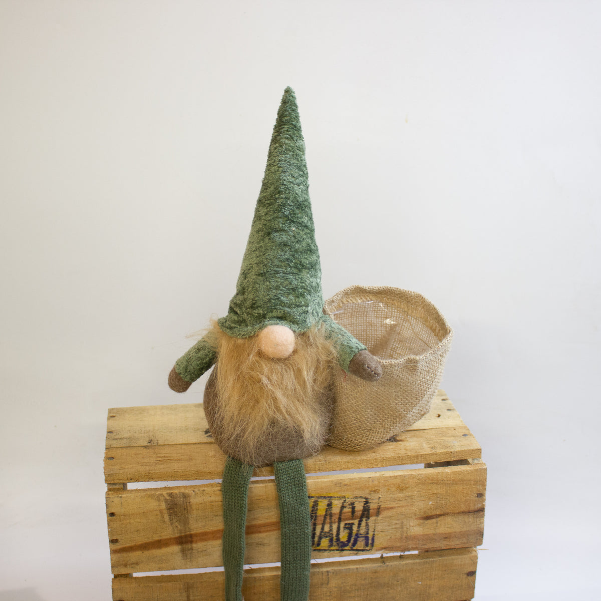 Green Gonk Plant Holder – Festive Christmas Decoration