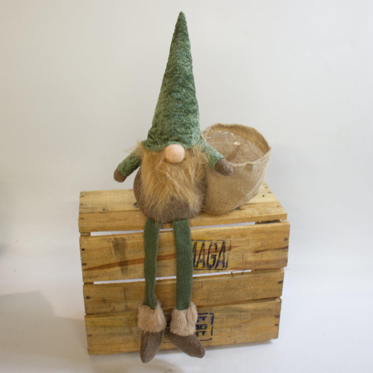 Green Gonk Plant Holder – Festive Christmas Decoration