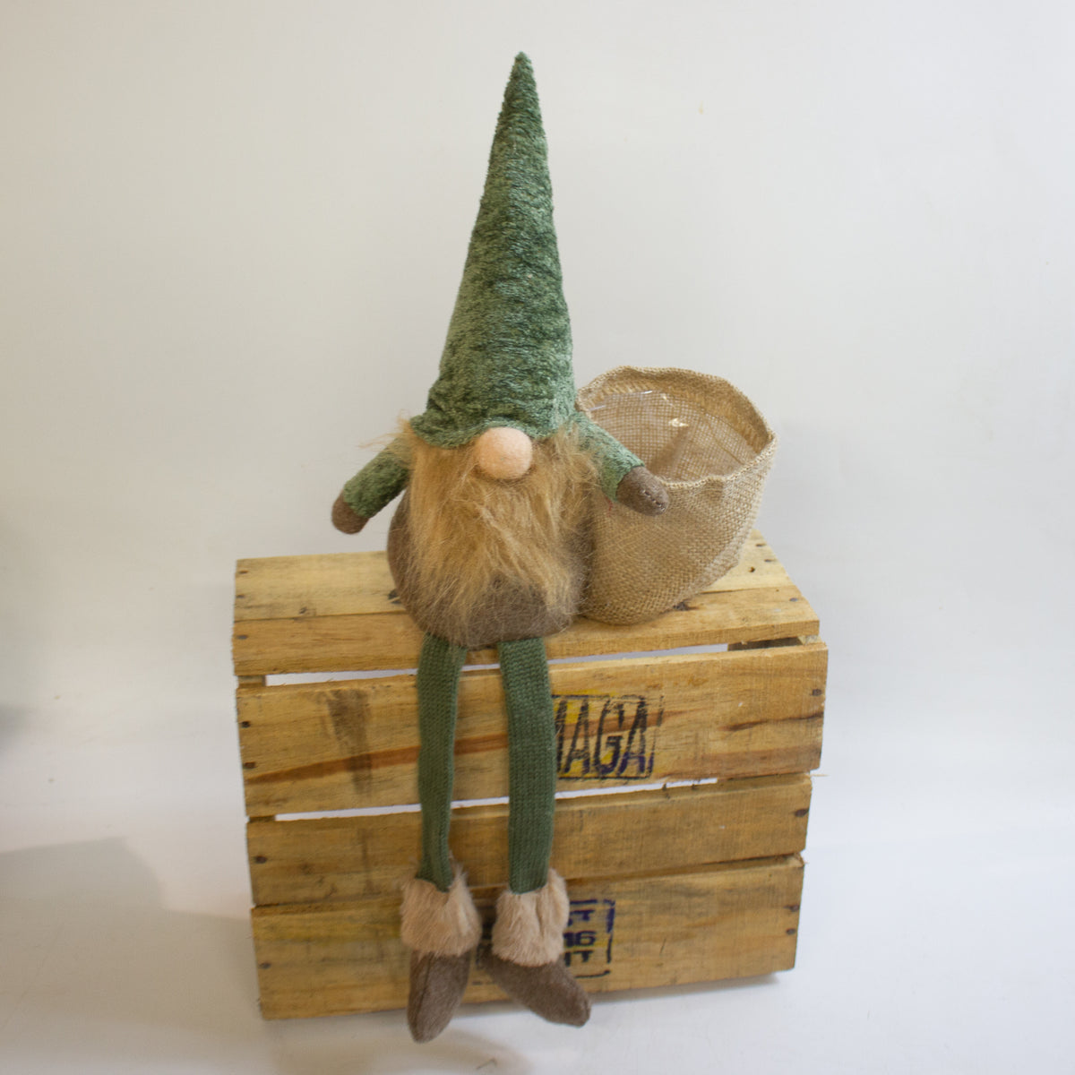 Green Gonk Plant Holder – Festive Christmas Decoration