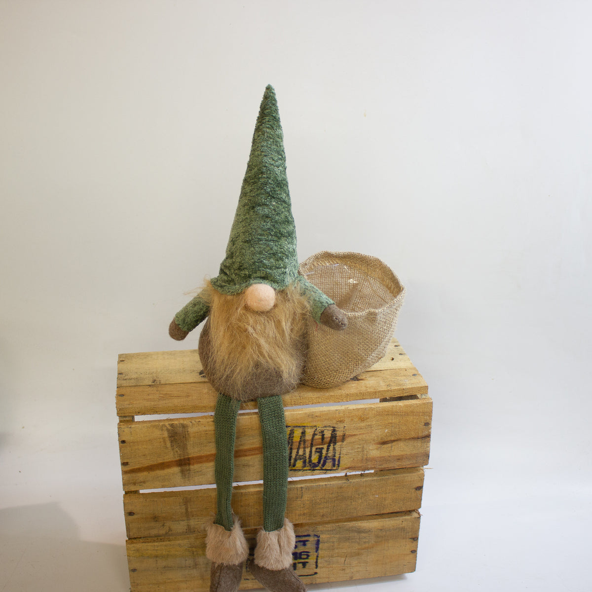 Green Gonk Plant Holder – Festive Christmas Decoration