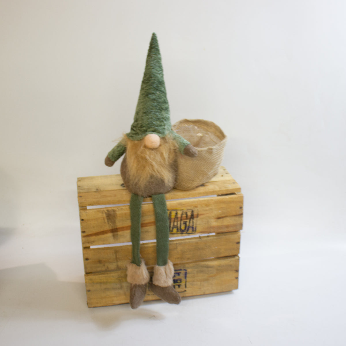 Green Gonk Plant Holder – Festive Christmas Decoration