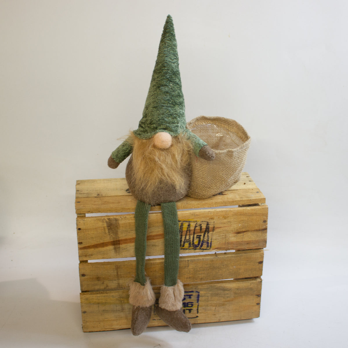 Green Gonk Plant Holder – Festive Christmas Decoration