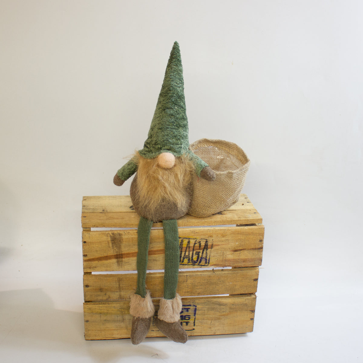 Green Gonk Plant Holder – Festive Christmas Decoration