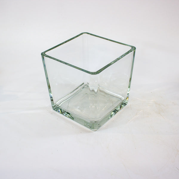 Sandy - Glass Cube planter Ø14 H14cm