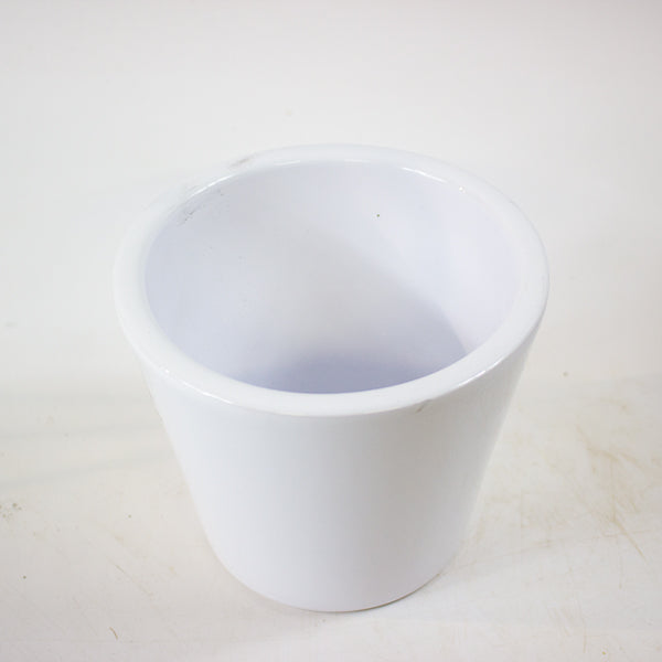 Jane - Ceramic White Planter Ø13cm H13cm