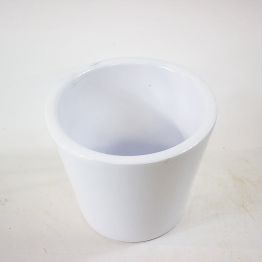 Jane - Ceramic White Planter Ø13cm H13cm