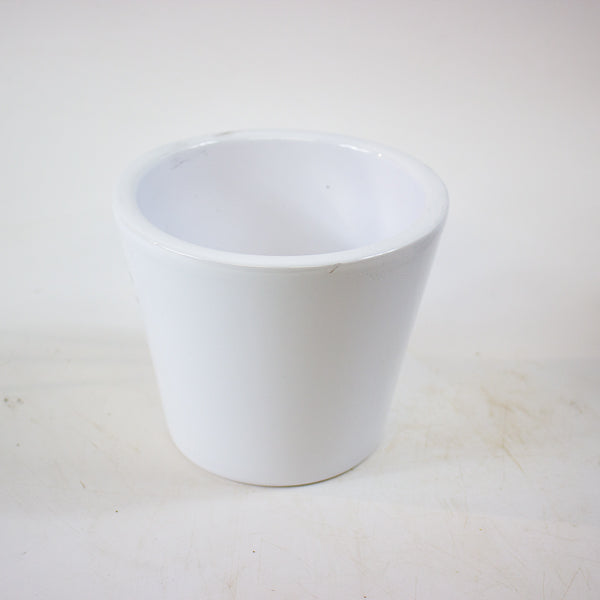 Jane - Ceramic White Planter Ø13cm H13cm