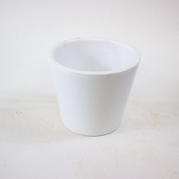 Jane - Ceramic White Planter Ø13cm H13cm