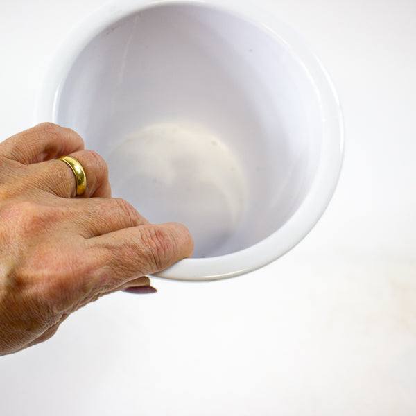 Jane - Ceramic White Planter Ø13cm H13cm