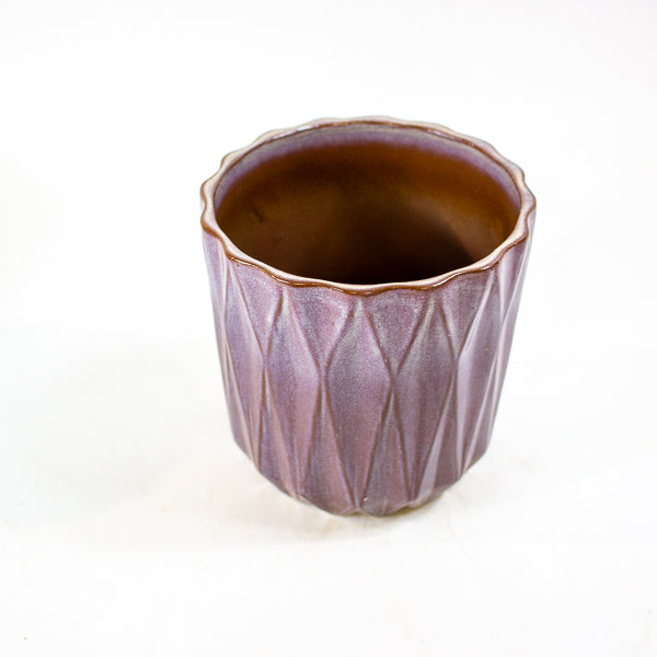 Maria Diamond Design Ceramic Planter Ø12cm H10cm