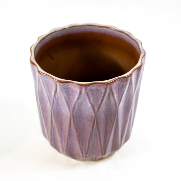 Maria Diamond Design Ceramic Planter Ø12cm H10cm