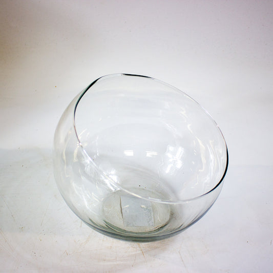 Bob - Our slanted Glass planter Ø15 H12.5cm