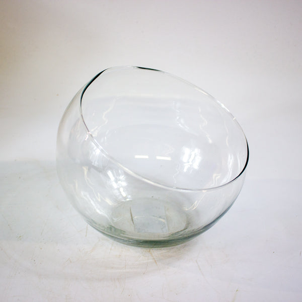 Bob - Our slanted Glass planter Ø15 H12.5cm