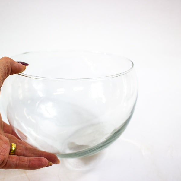 Bob - Our slanted Glass planter Ø15 H12.5cm