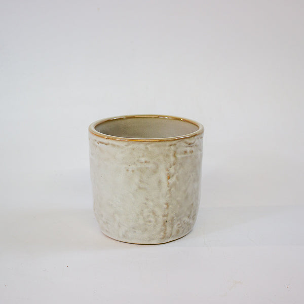 Iron Stone White Glazed Pot