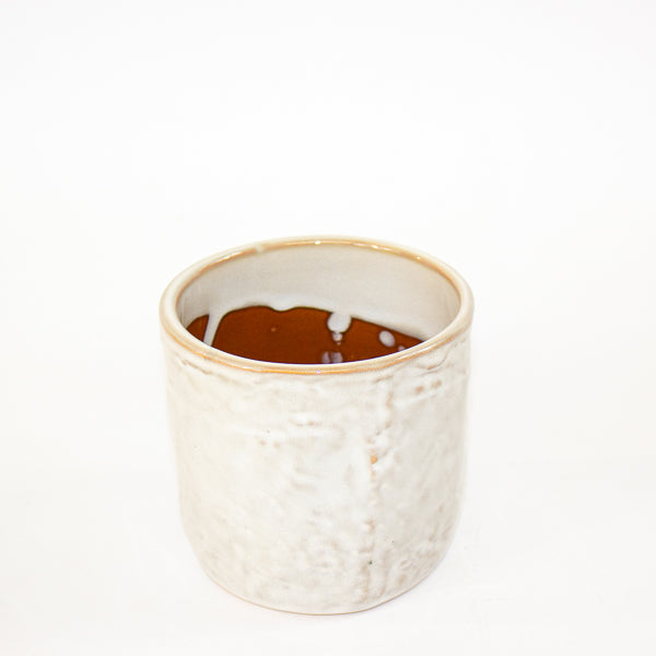 Iron Stone White Glazed Pot