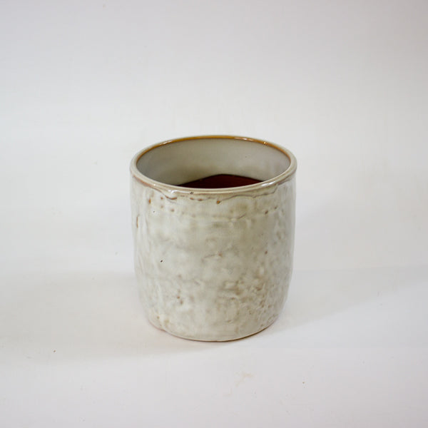 Iron Stone White Glazed Pot