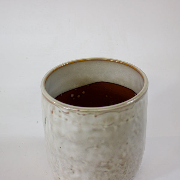 Iron Stone White Glazed Pot