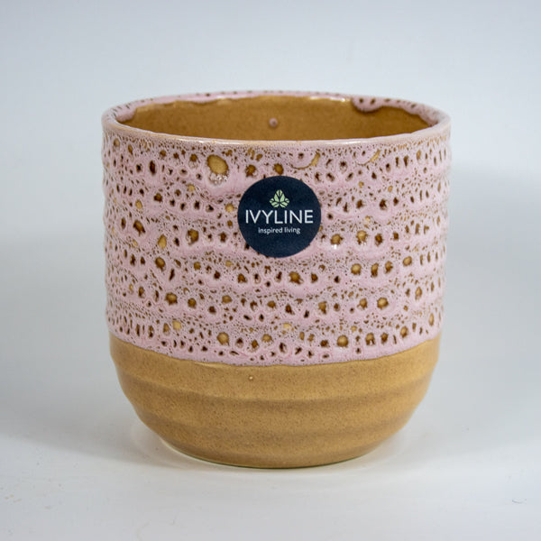 Morganite Reactive Glaze Planter H13Cm D13Cm