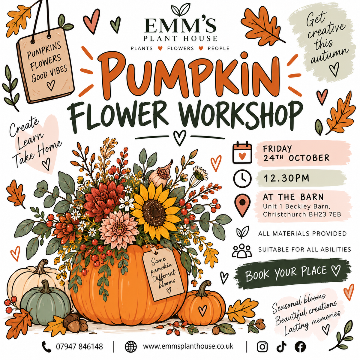 Pumpkin Flower Workshop
