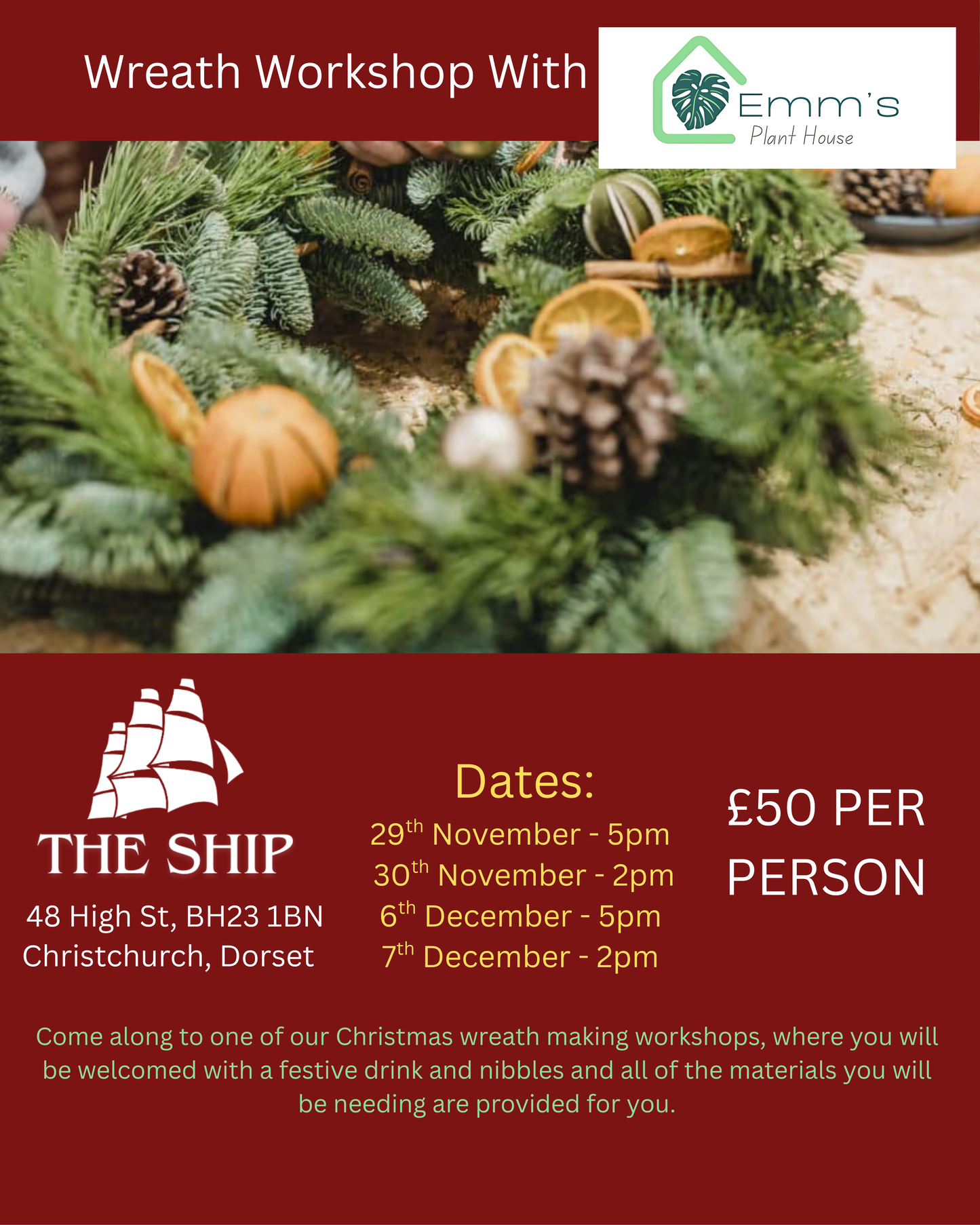 Christmas Wreath Workshop